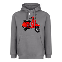 Storm classic italian vespa scooter Heavyweight Hoodie - artisFamous