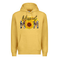 Antique Gold blessed mom sunflower Premium Hoodie - RacoonDesign