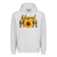 Dove Grey blessed mom sunflower Premium Hoodie - RacoonDesign