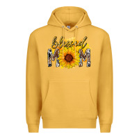 Mustard blessed mom sunflower Premium Hoodie - RacoonDesign
