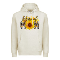 Oatmeal Heather blessed mom sunflower Premium Hoodie - RacoonDesign