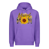 Purple blessed mom sunflower Premium Hoodie - RacoonDesign