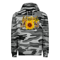 Slate Camo blessed mom sunflower Premium Hoodie - RacoonDesign