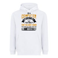 White computer scientist programmer Heavyweight Hoodie - artisFamous