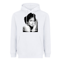 White dorothy dandridge Heavyweight Hoodie - artisFamous