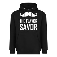 Black mustache the flavor savor Heavyweight Hoodie - artisFamous
