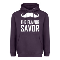 Plum mustache the flavor savor Heavyweight Hoodie - artisFamous