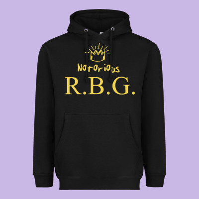Rbg Ruth Bader Ginsburg Heavyweight Hoodie Designed By Artisfamous