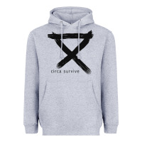 Heather Grey CIRCA SURVIVE Heavyweight Hoodie - artisFamous