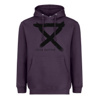 Plum CIRCA SURVIVE Heavyweight Hoodie - artisFamous