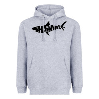 Heather Grey shark week Heavyweight Hoodie - artisFamous