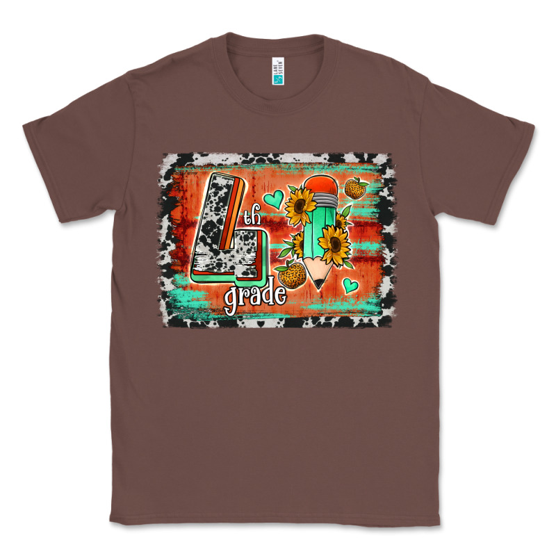 Western Back To School 4th Grade Classic Tee by Jasminsmagicworld | Teevron