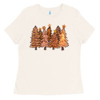 Bone melanin christmas trees with lights Ladies Tee - FaDigitalArtStudio
