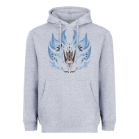 Heather Grey chaotic xeno'jiiva Heavyweight Hoodie - artisFamous
