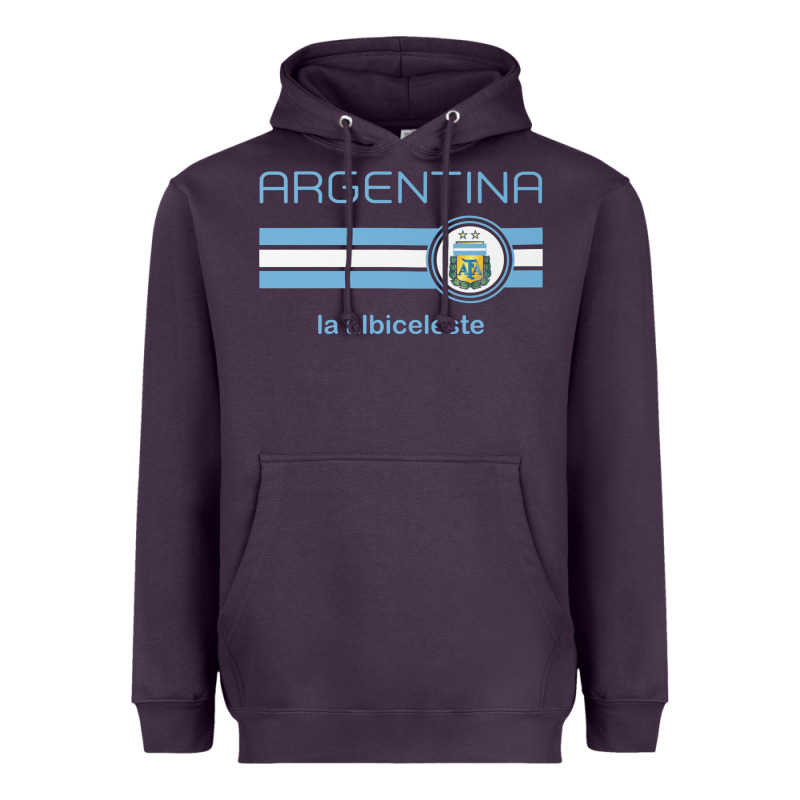 Soccer Argentina Jersey Argentinian Football La Albiceleste Heavyweight Hoodie by artisFamous | Teevron