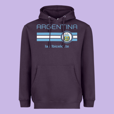 Soccer Argentina Jersey Argentinian Football La Albiceleste Heavyweight Hoodie Designed By Artisfamous