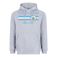 Heather Grey soccer argentina jersey argentinian football la albiceleste Heavyweight Hoodie - artisFamous