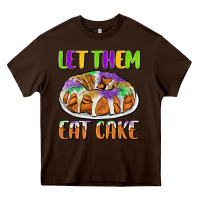 Chocolate Brown let them eat cake Heavy Core Tee - CowGirlArtShop