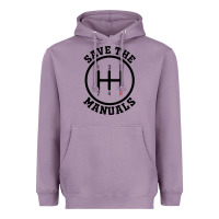 Lavender save the manuals (black) Heavyweight Hoodie - artisFamous