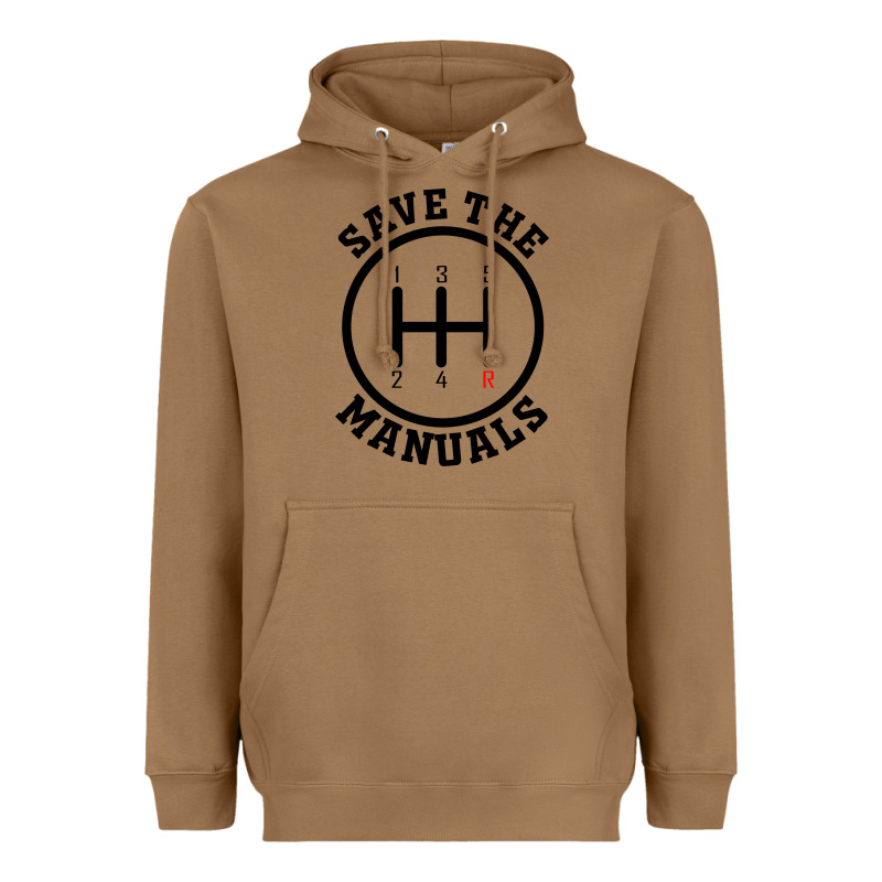 Save The Manuals (black) Heavyweight Hoodie by artisFamous | Teevron