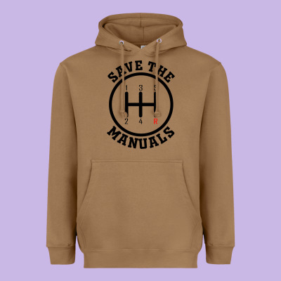 Save The Manuals (black) Heavyweight Hoodie Designed By Artisfamous