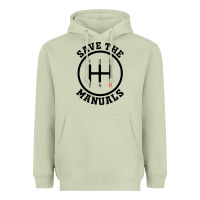 Matcha save the manuals (black) Heavyweight Hoodie - artisFamous