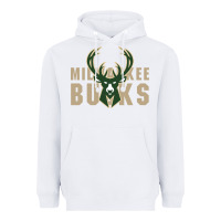 White Milkwaukee Bucks Heavyweight Hoodie - artisFamous