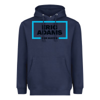 Navy Eric Adams for mayor Heavyweight Hoodie - artisFamous