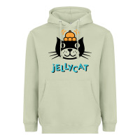 Matcha jelly cat Heavyweight Hoodie - artisFamous
