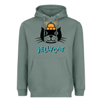 Sage jelly cat Heavyweight Hoodie - artisFamous