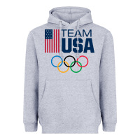 Heather Grey usa team Heavyweight Hoodie - artisFamous