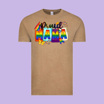 Proud Mama Mother's Day Vintage Tee Designed By Fadigitalartstudio