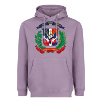 Lavender dominican republic flag national emblem republica dominicana t shirt Heavyweight Hoodie - artisFamous