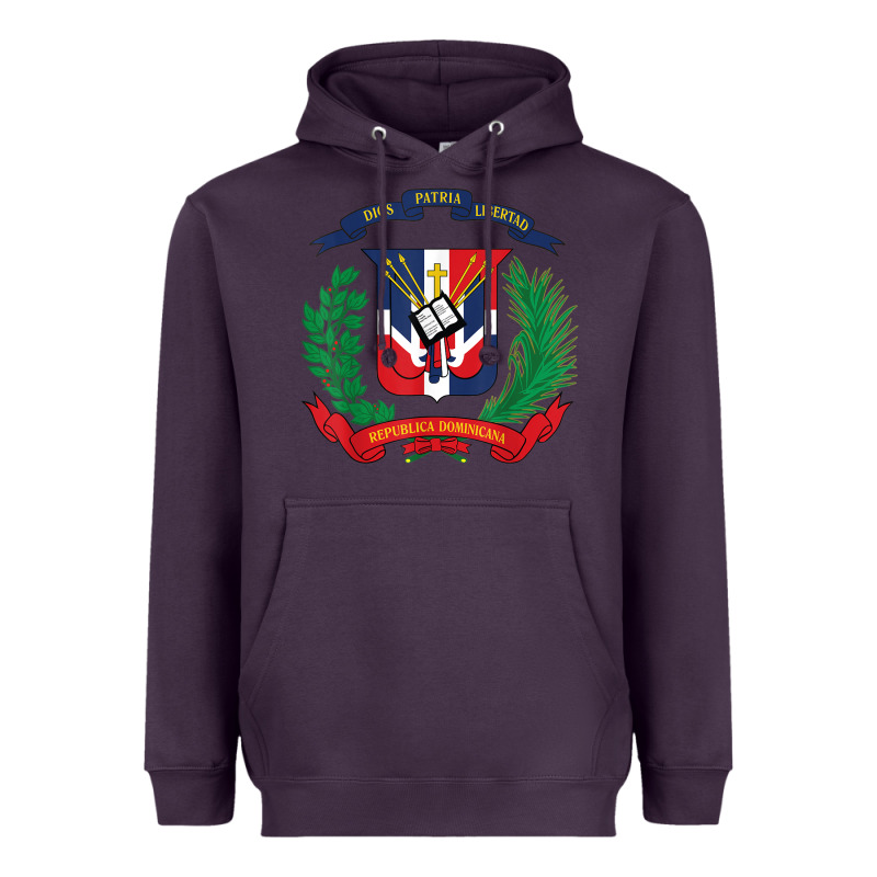 Dominican Republic Flag National Emblem Republica Dominicana T Shirt Heavyweight Hoodie by artisFamous | Teevron