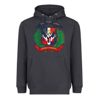 Smoke dominican republic flag national emblem republica dominicana t shirt Heavyweight Hoodie - artisFamous