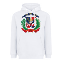 White dominican republic flag national emblem republica dominicana t shirt Heavyweight Hoodie - artisFamous