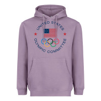 Lavender Olympic Rings Heavyweight Hoodie - artisFamous