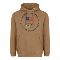 Toasted Coconut Olympic Rings Heavyweight Hoodie - artisFamous