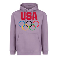 Lavender Olympic Rings Heavyweight Hoodie - artisFamous