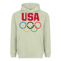 Matcha Olympic Rings Heavyweight Hoodie - artisFamous