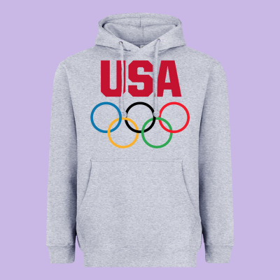 Olympic Rings Heavyweight Hoodie Designed By Artisfamous