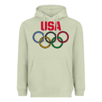 Matcha Olympic Rings Heavyweight Hoodie - artisFamous