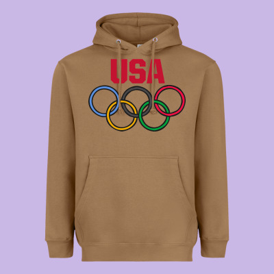 Olympic Rings Heavyweight Hoodie Designed By Artisfamous