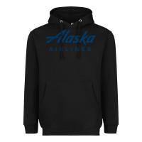 Black Alaska Airlines Heavyweight Hoodie - artisFamous