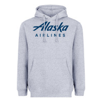 Heather Grey Alaska Airlines Heavyweight Hoodie - artisFamous