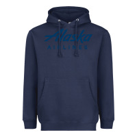 Navy Alaska Airlines Heavyweight Hoodie - artisFamous