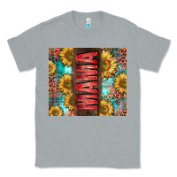 Heather Grey Mama Sunflower Classic Tee - CowGirlArtShop