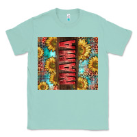 Seafoam Mama Sunflower Classic Tee - CowGirlArtShop