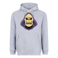 Heather Grey Vintage Skeletor Heavyweight Hoodie - artisFamous