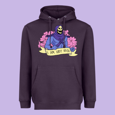 Vintage Skeletor ı Am Not Nice Heavyweight Hoodie Designed By Artisfamous